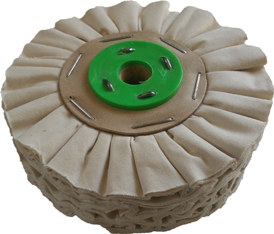 178mm Airflow Natural Buffing Polishing Wheel Tripple Section