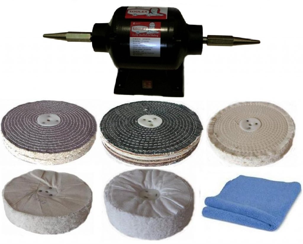 200mm 8 inch Bench Polisher With 8 inch Polishing Wheel Kit Polishup