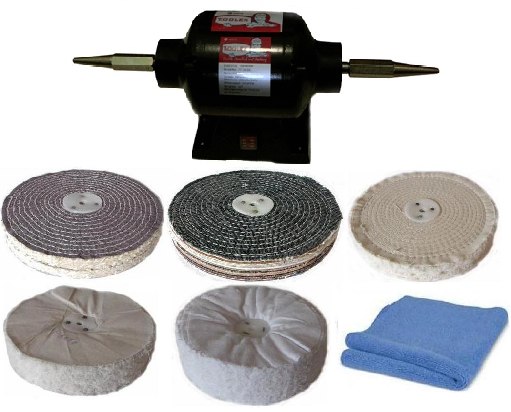 200mm 8 Inch Bench Polisher With 8 Inch Polishing Wheel Kit Polishup