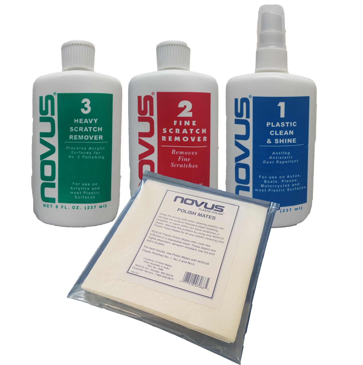 Polish Clears & Plastics with Novus Compound Kits Polishup