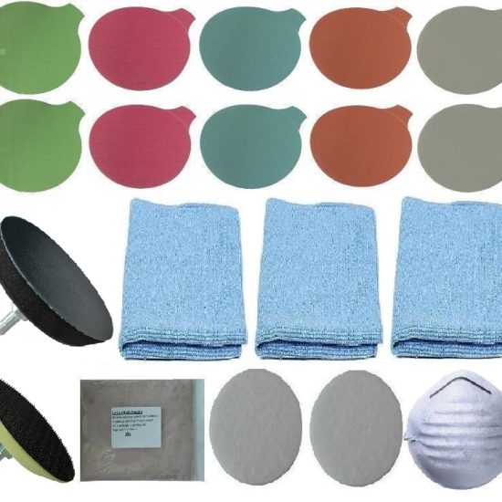 Glass Scratch Repair Polishing Kit 75mm 3 inch 8pce Polishup