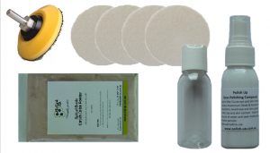 50mm Glass & Perspex Kit with Cerium & Compound