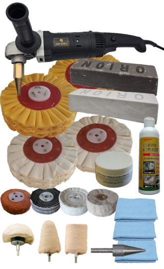 178mm Airflow Stainless polisher 1 2 section