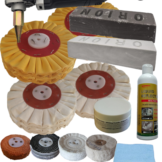 178mm Airflow Stainless polisher 1 2 section