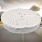 200mm x 2 section white stitch wheel