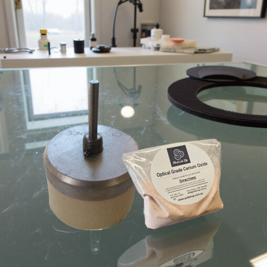75mm Polishing Head Assembly 100gms oxide 1