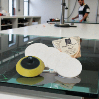 Glass Polishing Kit 125mm Backing Pad Velcro 100gm Cerium 1
