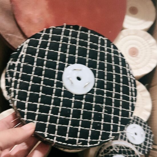250mm Square Colour Stitch Polishing wheel