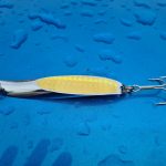 Gold Twisty Metal Lure 40g Chrome
