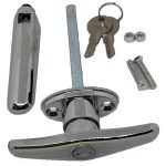 BF1115 Front Fixing Chrome Plated Canopy T Handle Lock, with Cam Lever Single