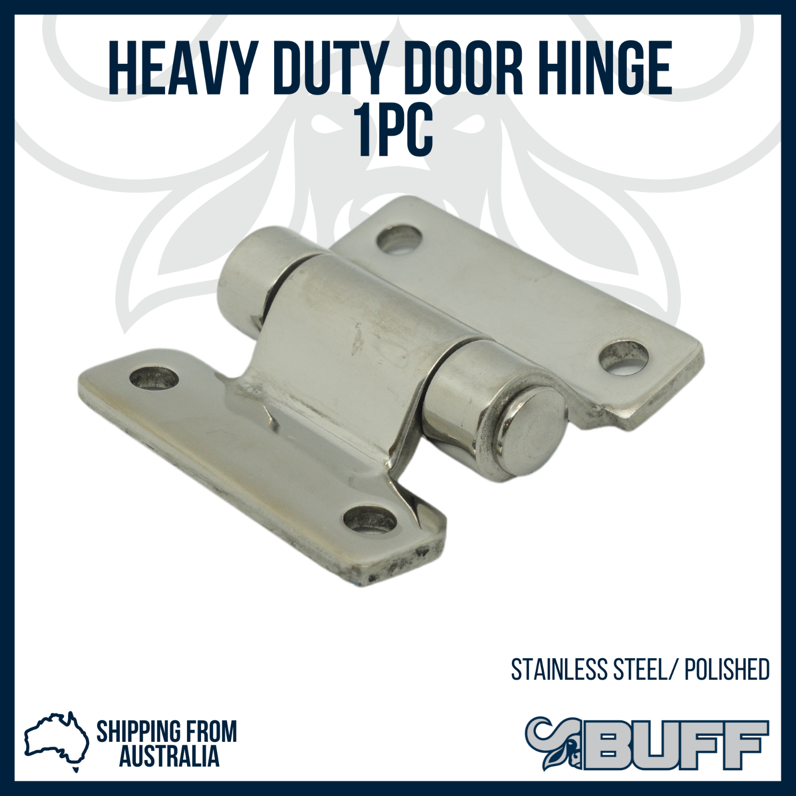 Polished Stainless Steel Heavy Duty Door Hinge (Single) Polishup