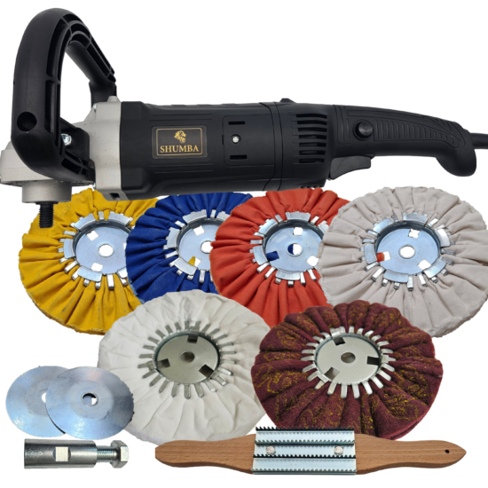 9 pce Aiflow set 200mm 1500Watt Polisher