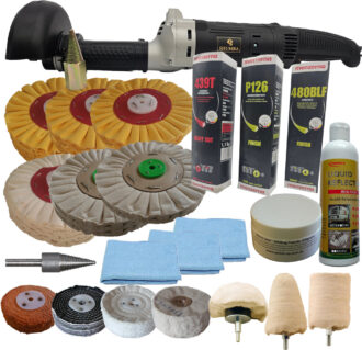178mm Alloy & Stainless Steel Polishing Kit With Menzerna Compounds