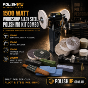 1500 Polisher on Pedistal Barrel & Polishers
