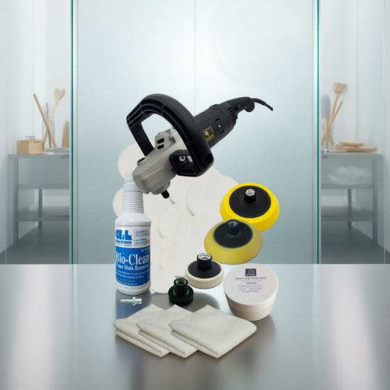 Multi pad showerglass polishing kit 1