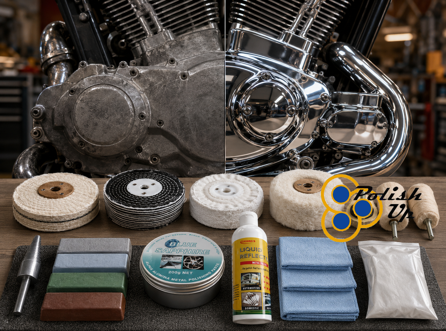 Motorcycle polish kits
