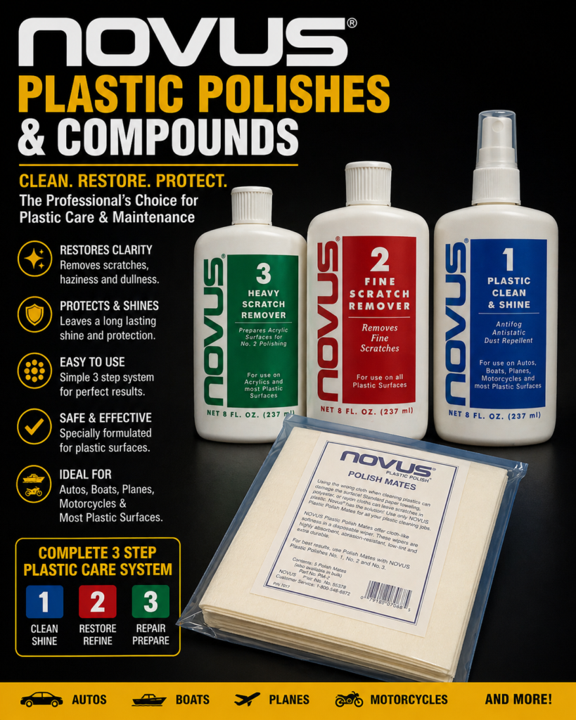 Novus Plastic Polishes & Compounds