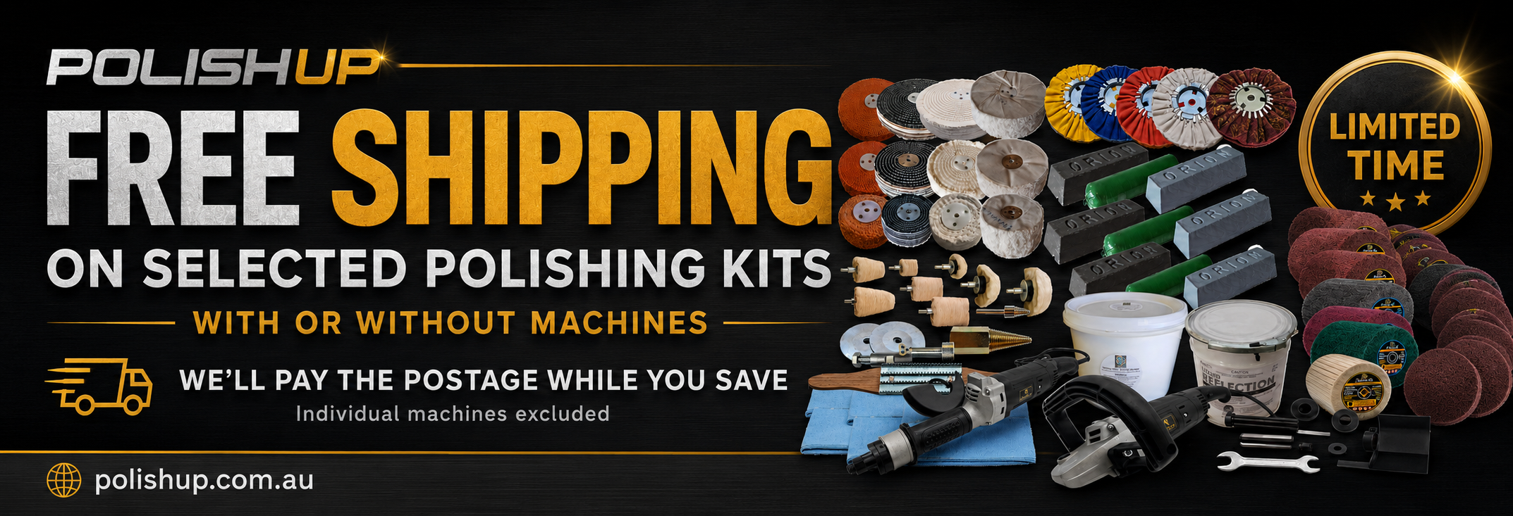 Free shipping on selected Polish Up polishing kits