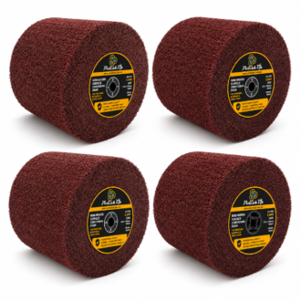 Polish Up four-piece non-woven surface conditioning drum kit with 60, 80, 120 and 240 grit drums
