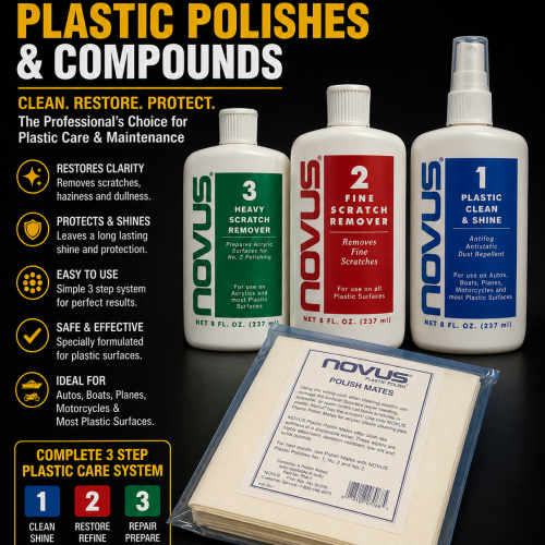 Novus Plastic Polishes & Compounds