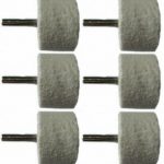 40mm Felt Polishing Cylinder Bob With 6mm Shaft 10 Pack 323931746030