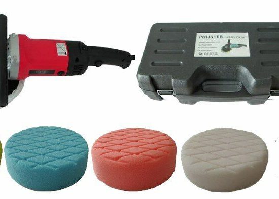 Polisher with 200mm Foam Pad Buffing Kit for Paint and Fibreglass 162461561212