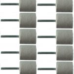 20mm Felt Polishing Cylinder Bob With 3mm Shaft 10 Pack 223685334943