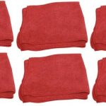 Red Microfibre Polishing Cloths 6 Pack 163888092123