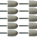 16mm Felt Polishing Point With 3mm Shaft 10 Pack 163888131604