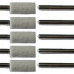6mm Felt Polishing Cylinder Bob With 3mm Shaft 10 Pack 223685334675