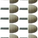 25mm Felt Polishing Point With 6mm Shaft 10 Pack 323931746249